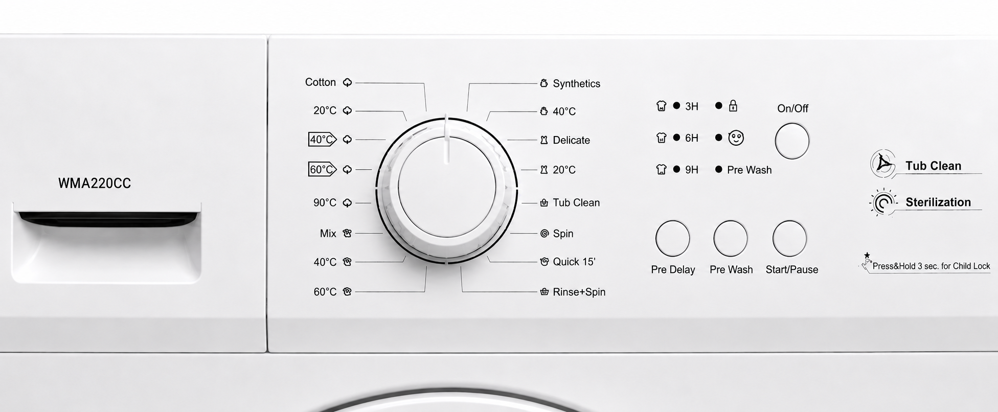 Washing machine 6kg 220V 60Hz - Image 2